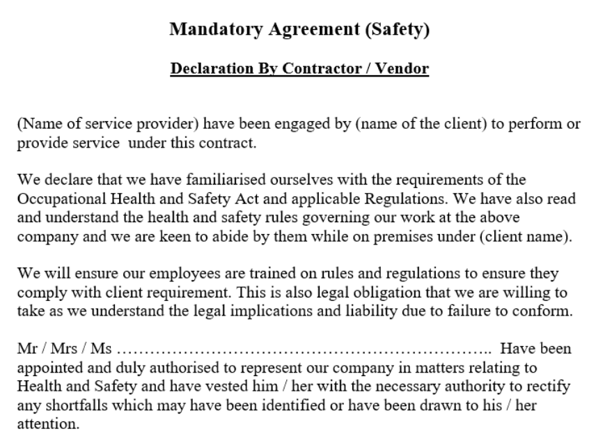 Contractor Vendor Agreement - Image 2