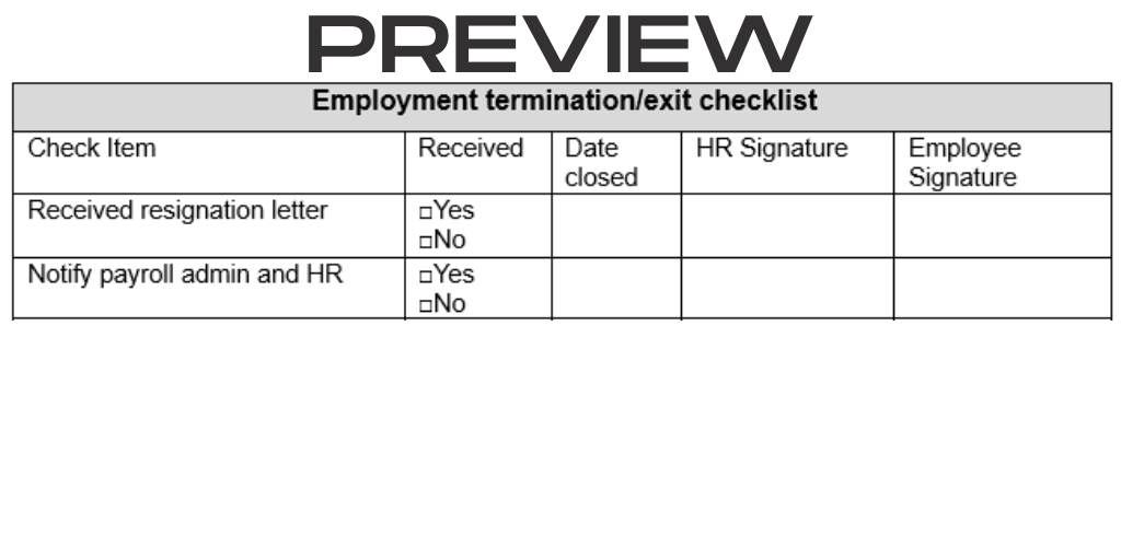 Employment Termination - Image 2