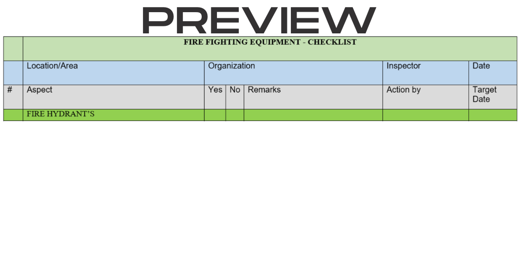Fire Fighting Equipment