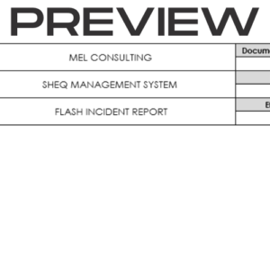 Safety Flash Incident Report