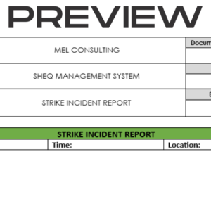 Strike Incident Report