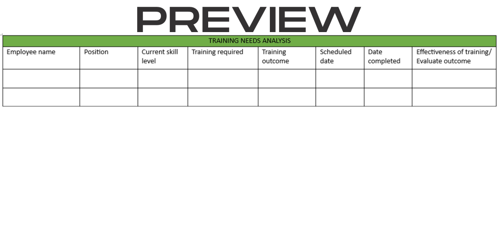 Training Needs Analysis - Image 2
