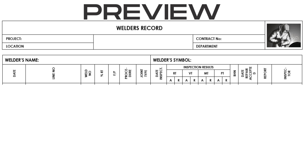 Welders record - Image 2